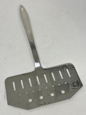 All Clad for Crate & Barrel Fish Turner Wide Spatula Stainless Steel Slotted